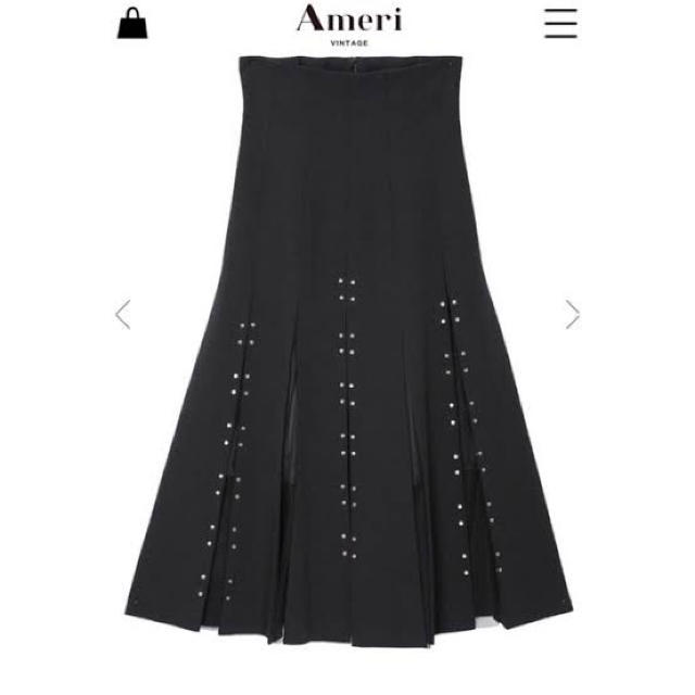 Ameri VINTAGE(アメリヴィンテージ)のAmeri VINTAGE CHASM SCREEN SKIRT スタッズ レディースのスカート(ロングスカート)の商品写真