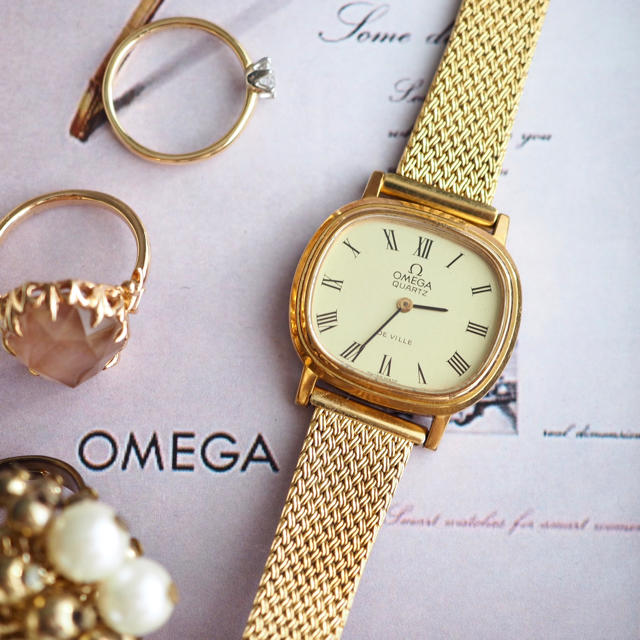 極美品♦️OMEGA deville クリーニング済 新品ベルト♦️ドレステリア