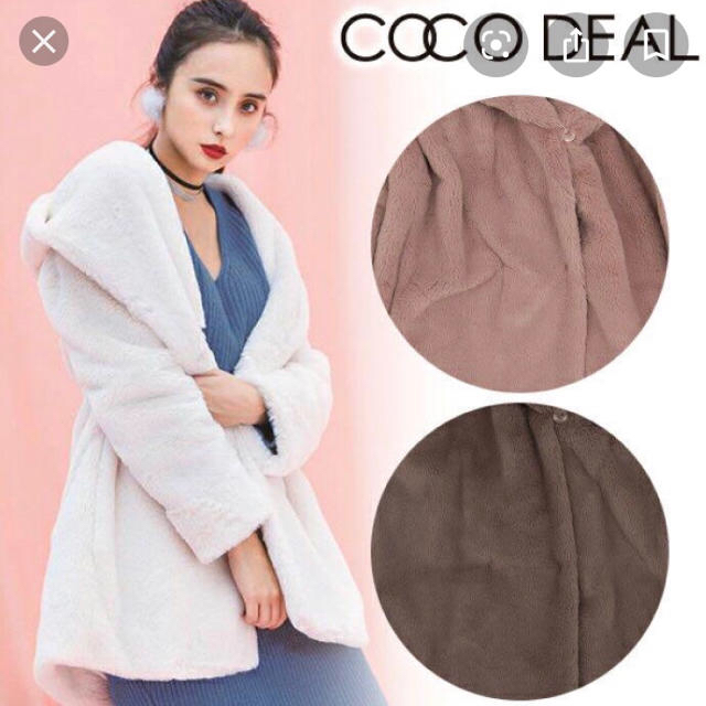 COCO DEAL(ココディール)の美品COCODEAL❤︎フェイクファーコート レディースのジャケット/アウター(毛皮/ファーコート)の商品写真