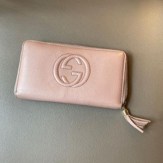 グッチ(Gucci)のGUCCI SOHO 長財布　ピンクベージュ(財布)