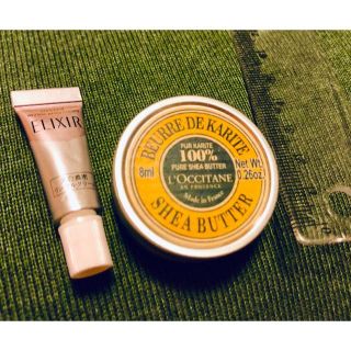 ロクシタン(L'OCCITANE)の★新品未使用 ロクシタンシアバター8ml 無料おまけエリクシールミニホワイト付！(フェイスクリーム)