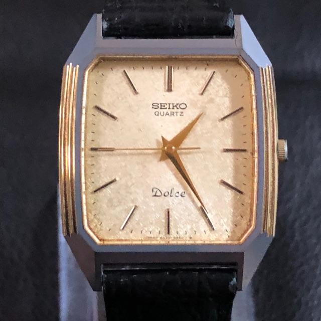 セイコー  ドルチェ  クロコ型押しベルト腕時計(デジタル)