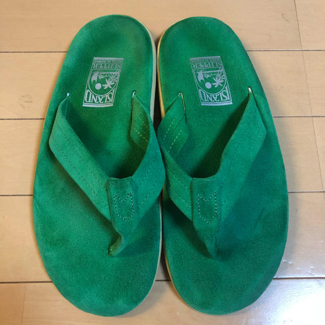 ISLAND SLIPPER(アイランドスリッパ)のISLAND SLIPPER アイランドスリッパー グリーン 限定 10 メンズの靴/シューズ(サンダル)の商品写真