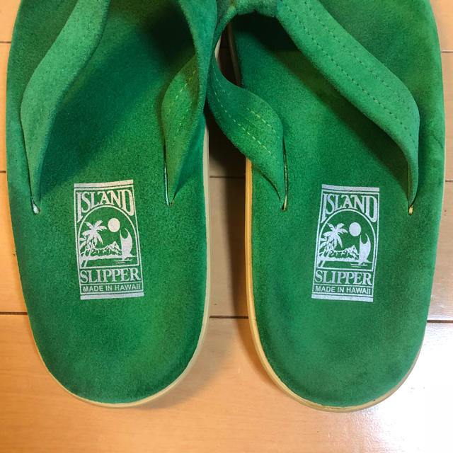 ISLAND SLIPPER(アイランドスリッパ)のISLAND SLIPPER アイランドスリッパー グリーン 限定 10 メンズの靴/シューズ(サンダル)の商品写真