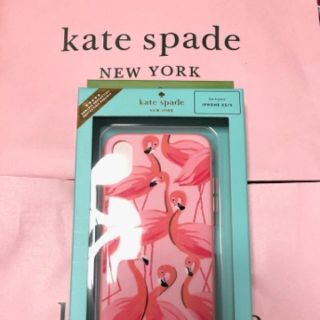 ケイトスペードニューヨーク(kate spade new york)のkate spade ♠︎ iPhone X ケース　フラミンゴ(iPhoneケース)