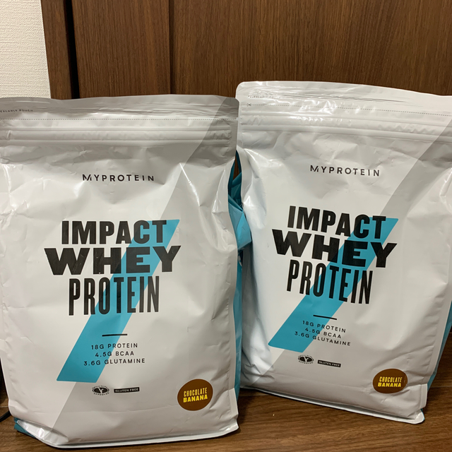 MYPROTEIN - マイプロテイン ホエイプロテイン チョコバナナ 2.5kg×2袋セットの通販 by ゆこゆこ shop｜マイプロテイン