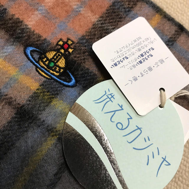 カシミヤマフラー★新品★ Vivienne Westwood 洗えるカシミヤ マフラー