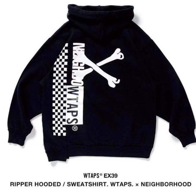 トップスNEIGHBORHOOD x WTAPS パーカー　ダブルタップス BLACK