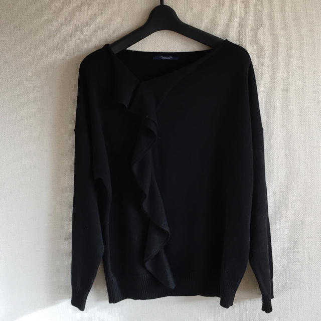 UNITED ARROWS(ユナイテッドアローズ)のユナイテッドアローズ♡黒のデザインニット レディースのトップス(ニット/セーター)の商品写真