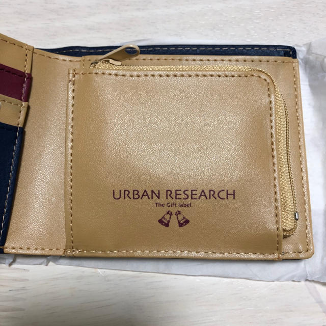 URBAN RESEARCH(アーバンリサーチ)のアーバンリサーチ　二つ折り財布　ネービー　未使用 メンズのファッション小物(折り財布)の商品写真