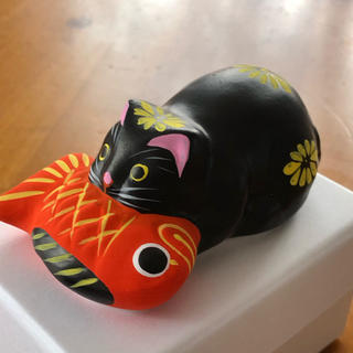 ムジルシリョウヒン(MUJI (無印良品))の無印良品 2020 福缶 堤人形 鯛引き寄せ猫(置物)