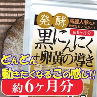 発酵黒にんにく＋卵黄の導き 6ヶ月分(その他)