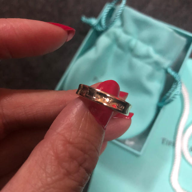 17日金曜迄!tiffany 1837 ルベルドメタルナローリング7号 - リング(指輪)