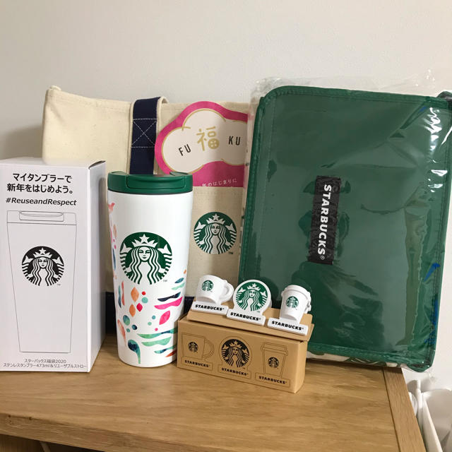 Starbucks Coffee(スターバックスコーヒー)の★福袋★スターバックス　2020 グッズ4点　スタバ 食品/飲料/酒の食品(その他)の商品写真