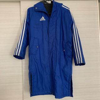 アディダス(adidas)のアディダス ベンチコート 130 青 ブルー(ウェア)