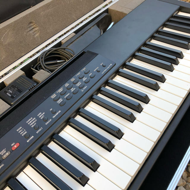 ヤマハ(ヤマハ)のyamaha 電子ピアノ　P-80 専用ハードケース付き 楽器の鍵盤楽器(電子ピアノ)の商品写真