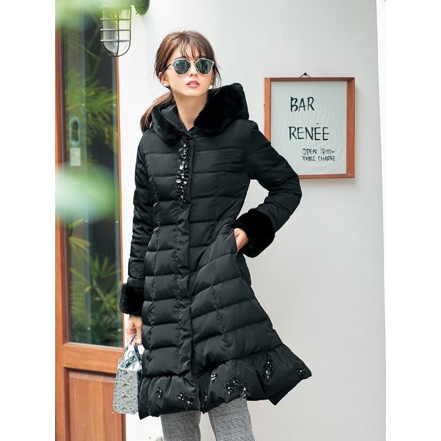 Chesty - 今期新品❤︎ 4.9万 コサージュファーロングダウンコートの