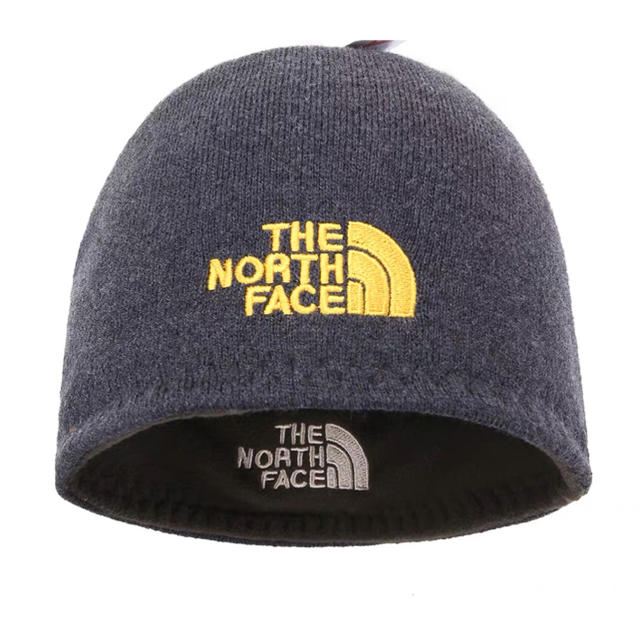THE NORTH FACE - 両面用 黒灰 極暖ニット帽子 弾力ウールありノースフェイス男女対応の通販 by バーゲンセール開催中｜ザ