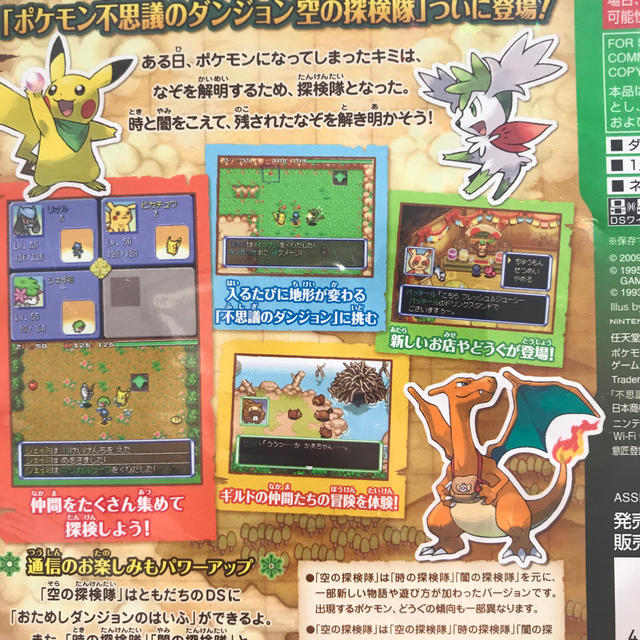 ポケモン - ポケモン不思議のダンジョン 空の探検隊 DSの通販 by ニル
