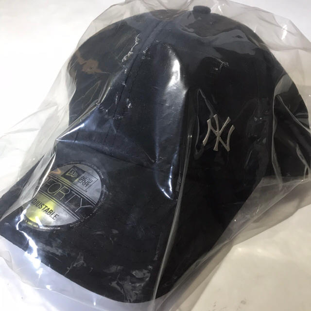 NEW ERA(ニューエラー)のニューエラ キャップ NY ヤンキース ワンポイント ロゴ ブラック 黒 メンズの帽子(キャップ)の商品写真