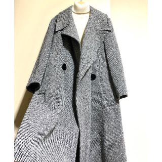 コムデギャルソン(COMME des GARCONS)の未使用　超美品　リミフゥ　ツイードコート(ロングコート)