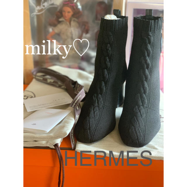 HERMES★新品★2019♪ヴォルヴェール ニットブーツ