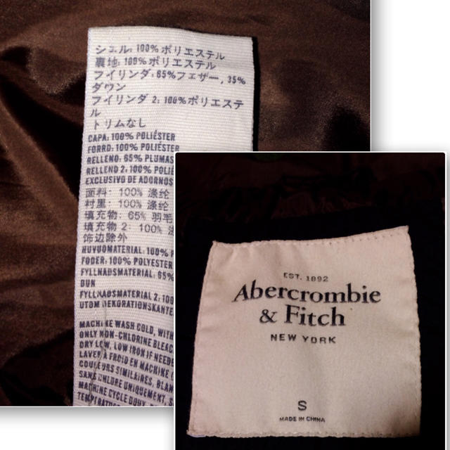 Abercrombie&Fitch(アバクロンビーアンドフィッチ)の美品♪ファー付ダウンジャケット レディースのジャケット/アウター(ダウンジャケット)の商品写真