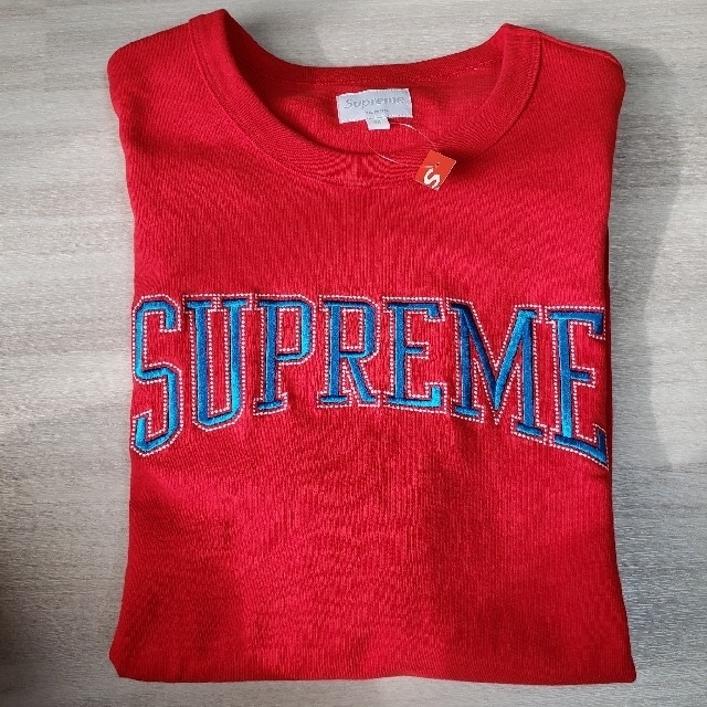 メンズsupreme embroidered logo top