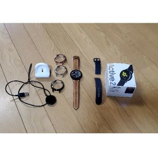 ギャラクシー(Galaxy)の超美品 Galaxy Watch Active2 44mm (アクア・ブラック)(腕時計(デジタル))