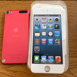 アイポッドタッチ(iPod touch)のipodtouch 5世代 ピンク 32GB(スマートフォン本体)