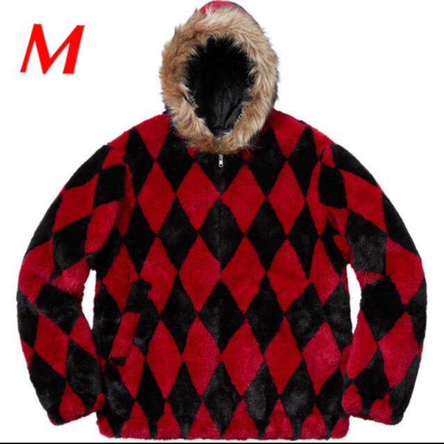 Supreme Diamond Faux Fur Jacket Mサイズ