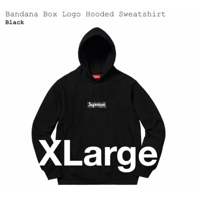 Supreme - 【XL】19AW Supreme Bandana Box Logo Hooded