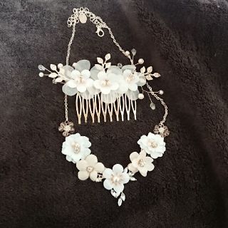 クレアーズ(claire's)のアクセサリーセット(コーム・ネックレス) フラワー(ネックレス)