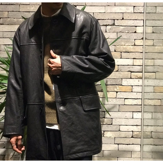 22aw COMOLI コモリ ラムレザーコート size2