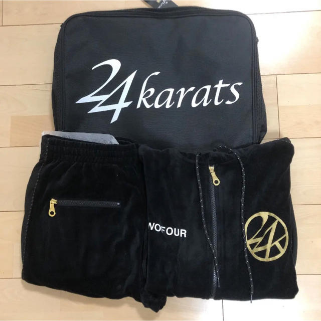 美品★ 24karats ベロア ジャージ セットアップ 上下セット メンズ S