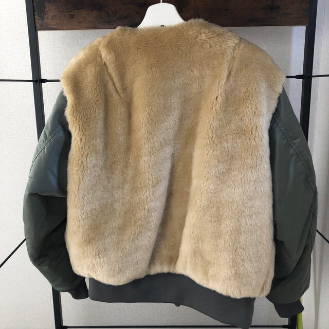 HYKE(ハイク)のHYKE FLIGHT FAUX SHEARING JACKET レディースのジャケット/アウター(毛皮/ファーコート)の商品写真