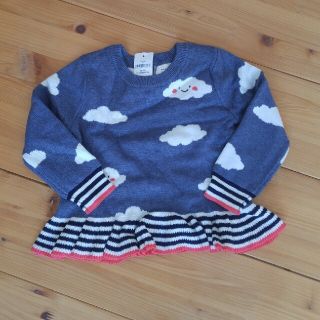 ベビーギャップ(babyGAP)の新品　ベビーギャップ　ペプラムトップス90(ニット)