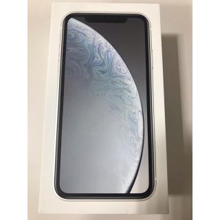 アイフォーン(iPhone)のiPhoneXR 64GB white 新品未使用　SIMロック解除済(スマートフォン本体)