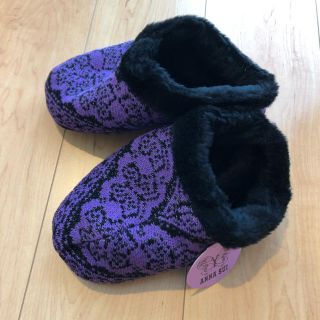 アナスイ(ANNA SUI)のANNA SUI ラメバタフライ柄ルームブーツ(スリッパ/ルームシューズ)