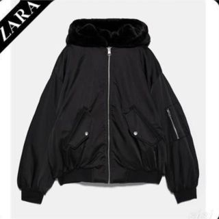 ザラ(ZARA)のZARA ボンバージャケット レディース Lサイズ(ナイロンジャケット)