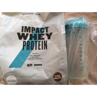 マイプロテイン(MYPROTEIN)のマイプロテイン ホエイプロテイン ナチュラルチョコレート シェイカー付き(プロテイン)