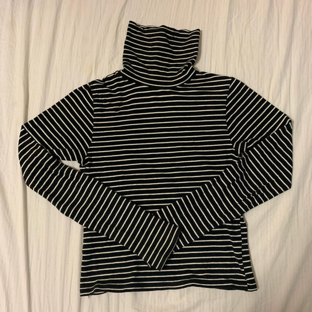 American Apparel(アメリカンアパレル)のamerican apparel striped turtleneck T レディースのトップス(Tシャツ(長袖/七分))の商品写真