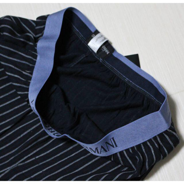 Emporio Armani(エンポリオアルマーニ)の《エンポリオアルマーニ》新品 ストライプ スウェットパンツ  M(W72~82) メンズのパンツ(その他)の商品写真