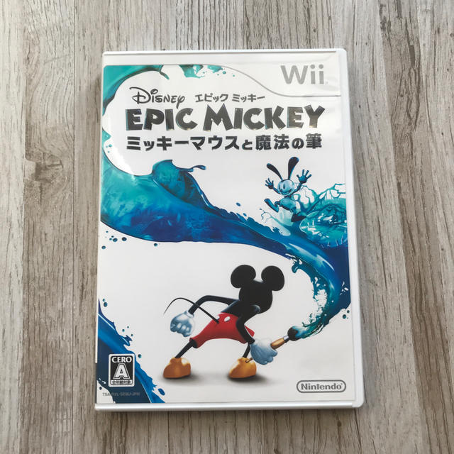 Wii(ウィー)のディズニー エピックミッキー ～ミッキーマウスと魔法の筆～ Wii エンタメ/ホビーのゲームソフト/ゲーム機本体(家庭用ゲームソフト)の商品写真