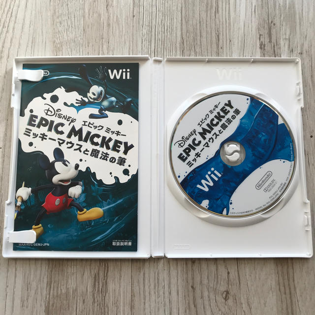 Wii(ウィー)のディズニー エピックミッキー ～ミッキーマウスと魔法の筆～ Wii エンタメ/ホビーのゲームソフト/ゲーム機本体(家庭用ゲームソフト)の商品写真