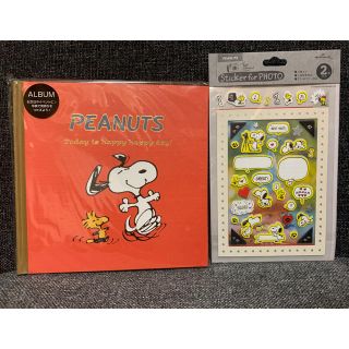 スヌーピー(SNOOPY)のスヌーピー　アルバム台紙&シールセット(アルバム)