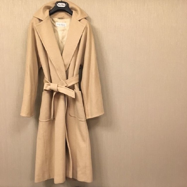 大人気定番商品 Max Mara マックスマーラ 最高級白タグ ガウンコート ...