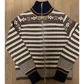 ドリスヴァンノッテン(DRIES VAN NOTEN)のドリスヴァンノッテン　ジップアップ　ドライバーズニット　セーター　17aw(ニット/セーター)