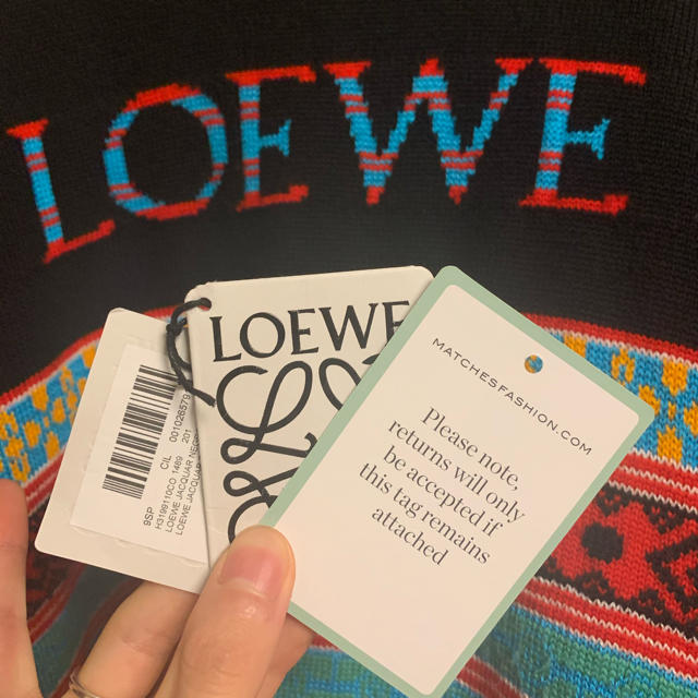 Mサイズ　LOEWE ロゴウールニット