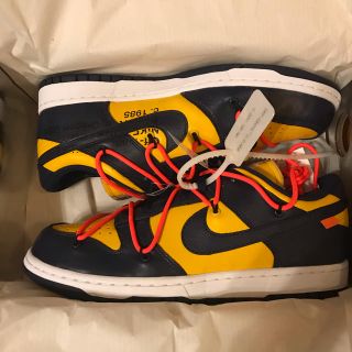 ナイキ(NIKE)の　一時値下げ　NIKE offwhite dunk ナイキオフホワイト  ダンク(スニーカー)